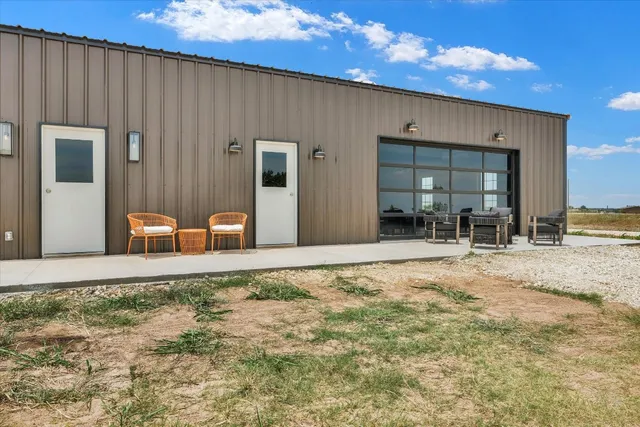 a backyard of a house