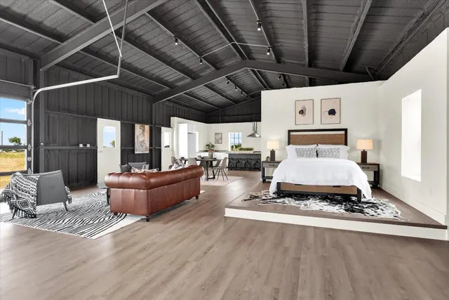 a outdoor living space with furniture