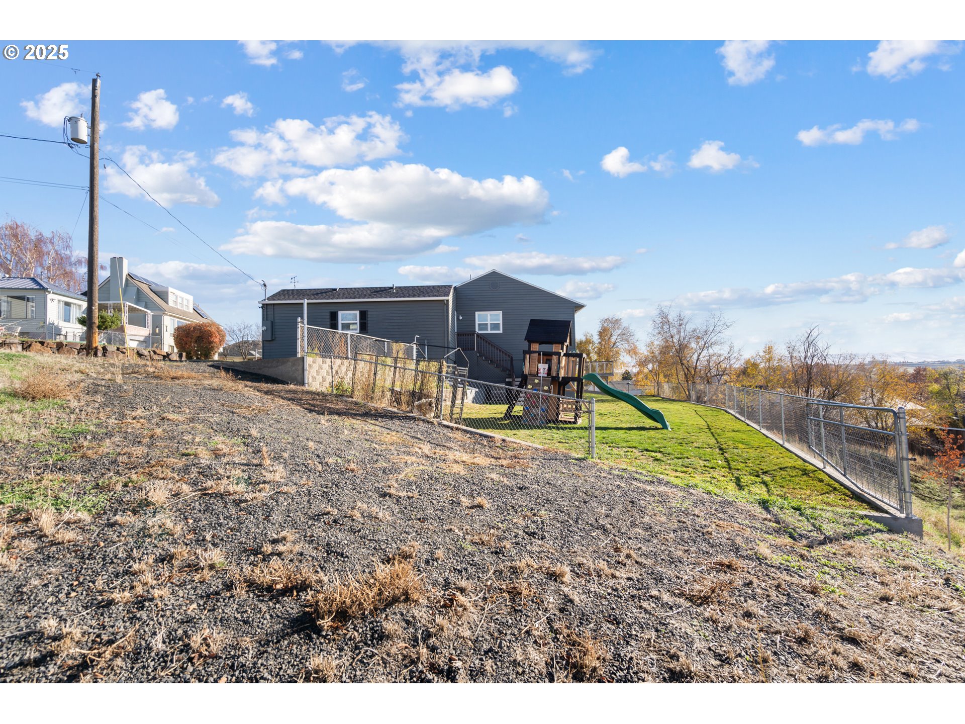 1214 Northwest Furnish Place Pendleton, OR 97801 - Photo 33 of 37 a view of a house with a backyard porch and furniture
