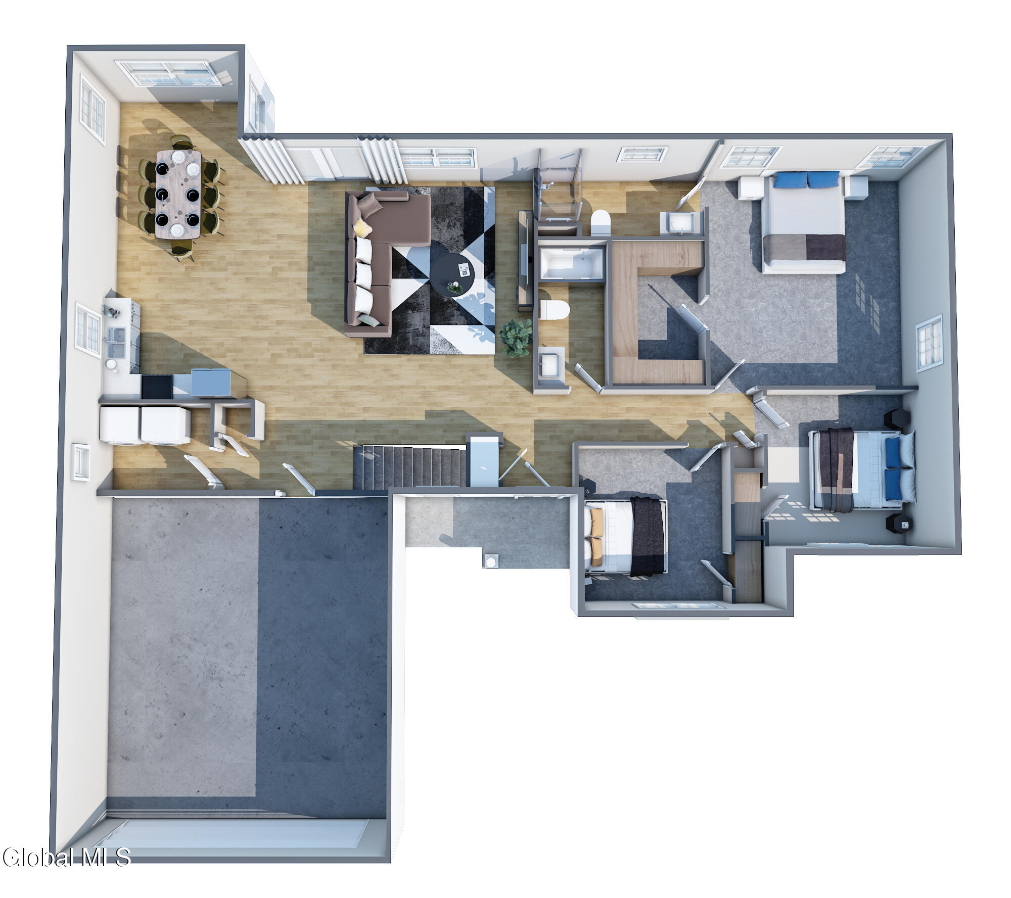 L5 Black Bear Path Corinth, NY 12822 - Photo 3 of 3 The Porter 3d floorplan render