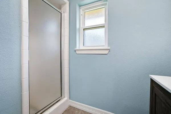 a view of an front door