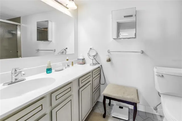 a view of building with an outdoor space and seating space