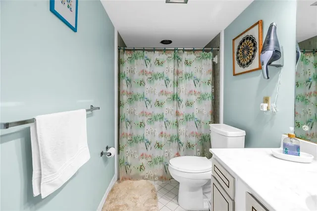 a view of a lake with a terrace