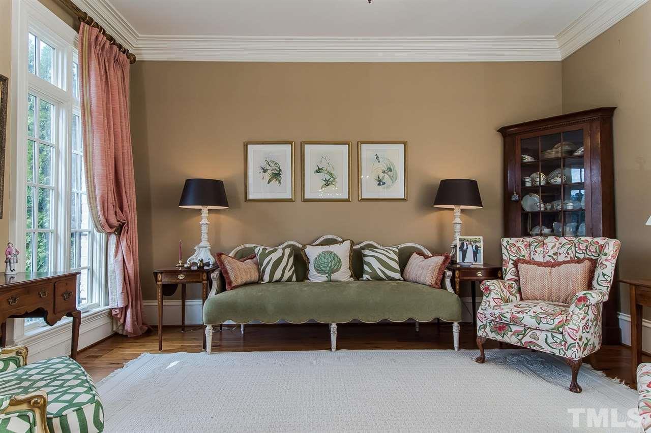 508 Marlowe Road Raleigh, NC 27609 - Photo 6 of 25 a living room with furniture and a large window