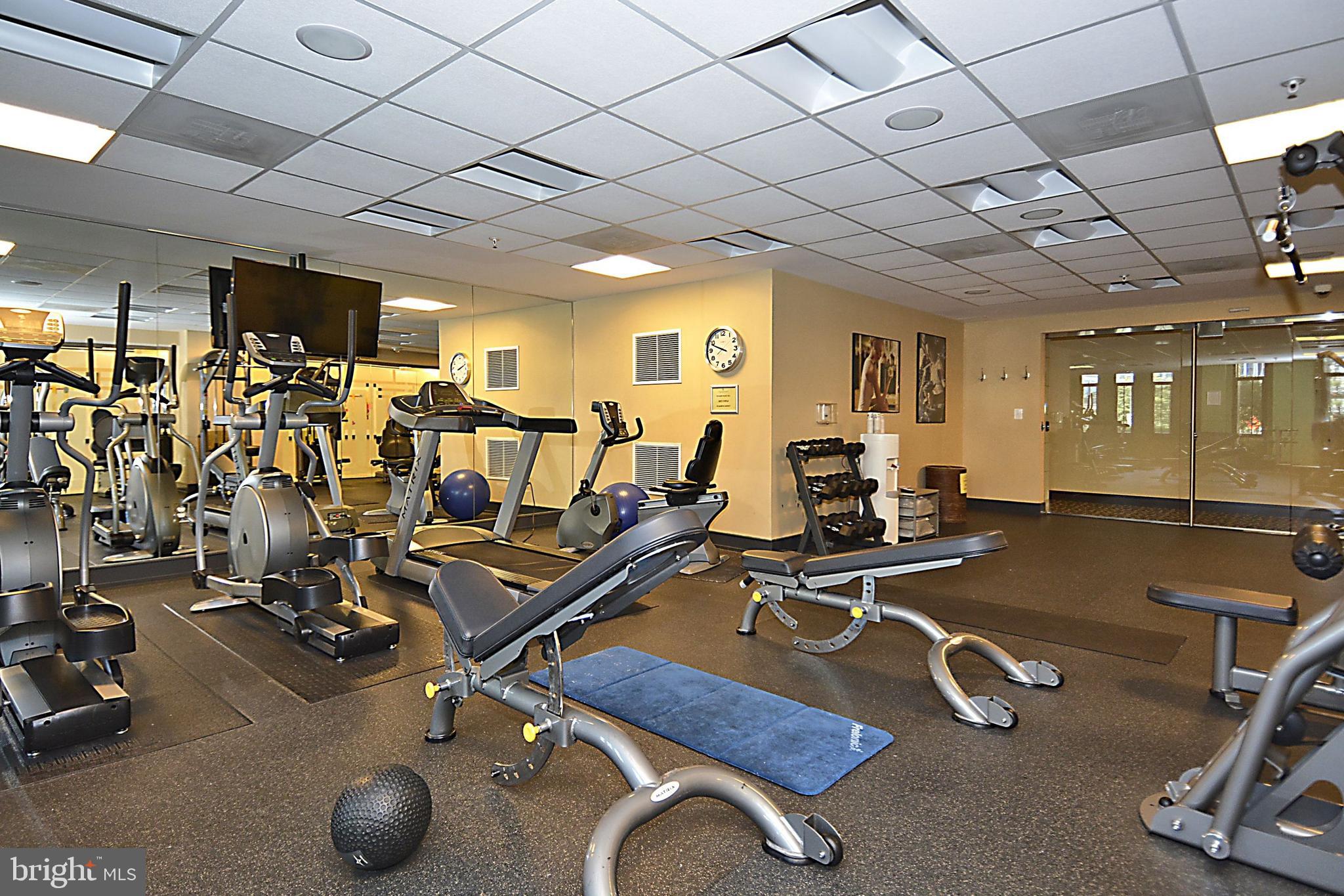 4301 Military Road Northwest, Unit PH5 Washington, DC 20015 - Photo 49 of 53 a view of a room with gym equipment