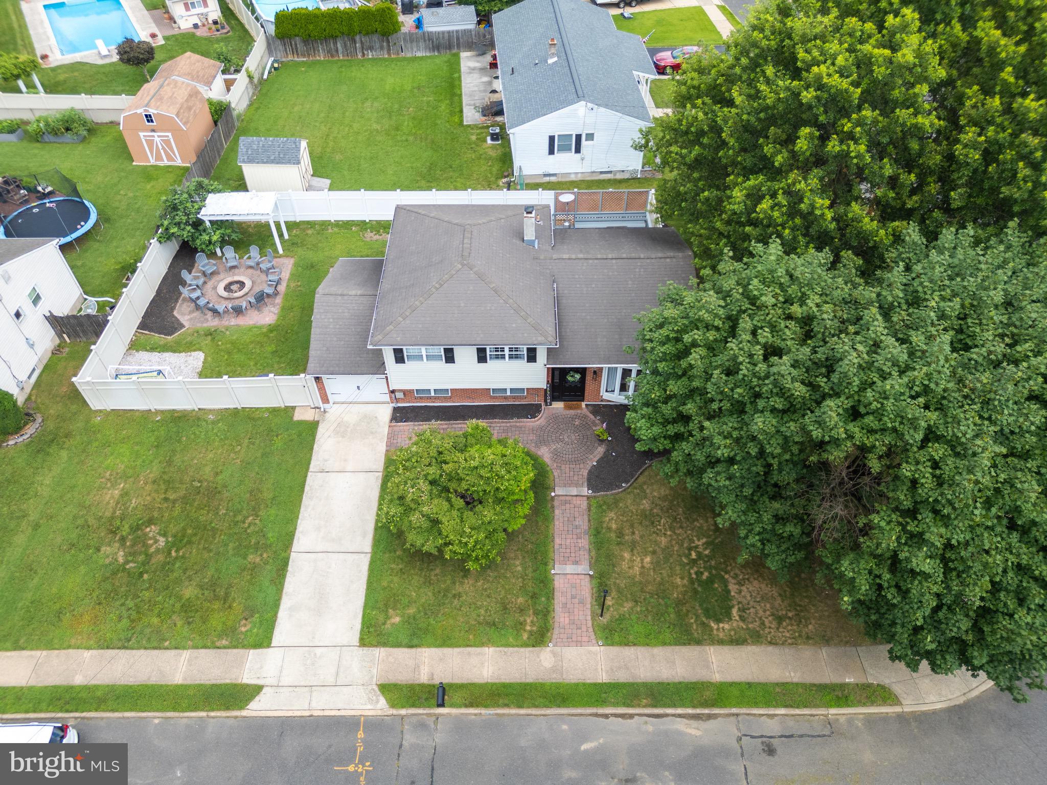 30 Rock Royal Road Hamilton, NJ 08620 - Photo 11 of 54 an aerial view of residential houses with outdoor space and trees