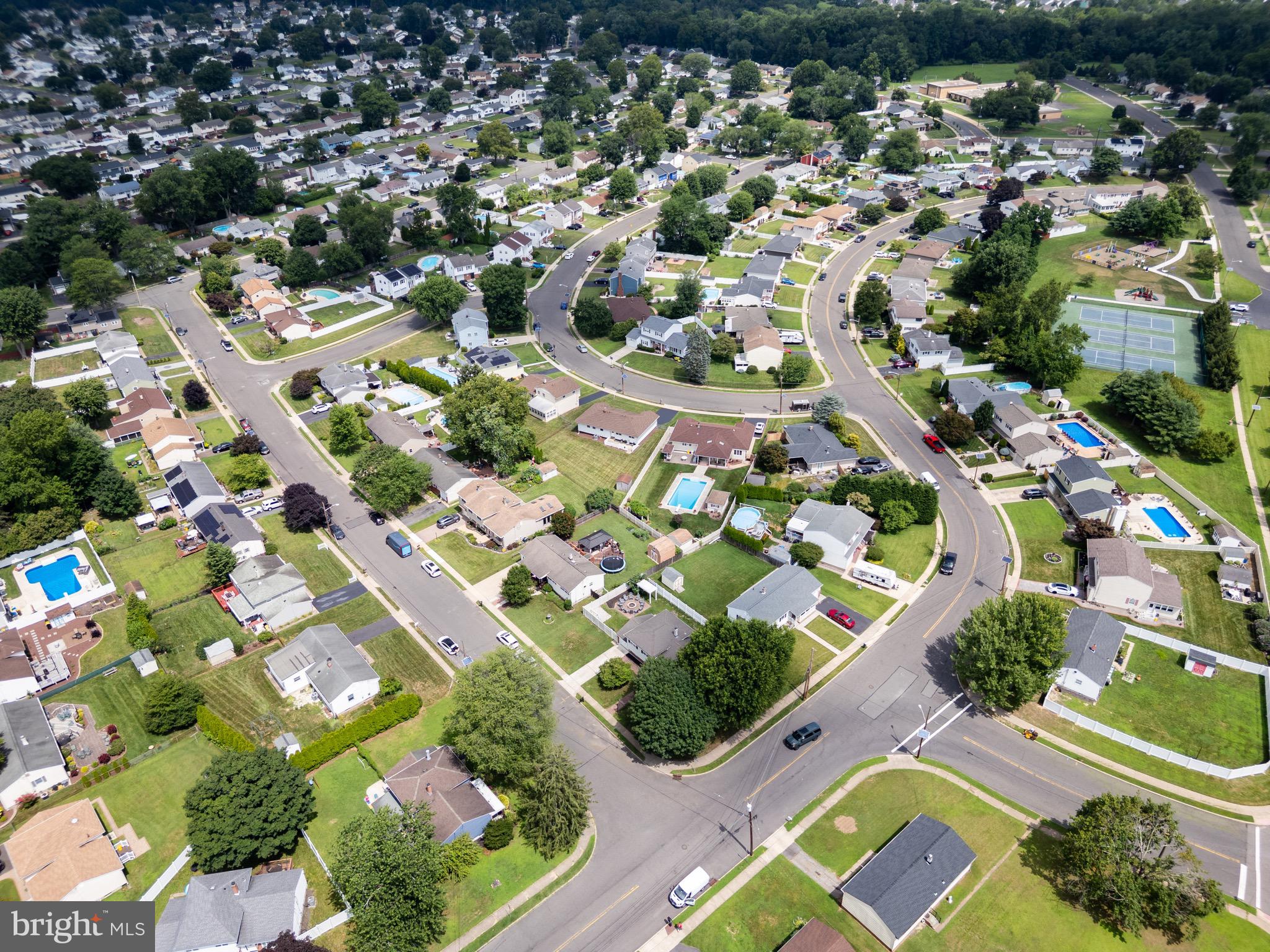 30 Rock Royal Road Hamilton, NJ 08620 - Photo 13 of 54 an aerial view of residential houses with outdoor space