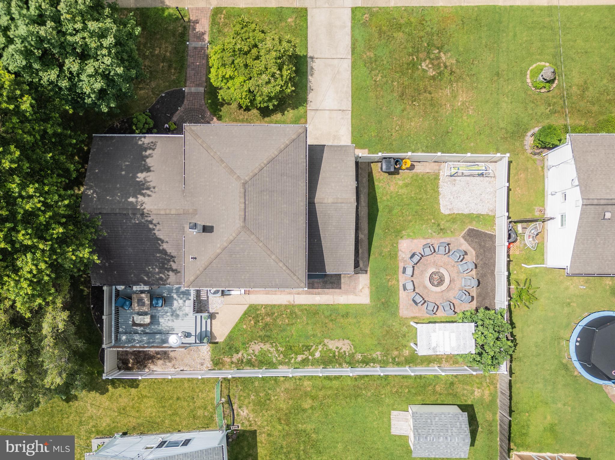 30 Rock Royal Road Hamilton, NJ 08620 - Photo 14 of 54 an aerial view of a house with a yard basket ball court and outdoor seating