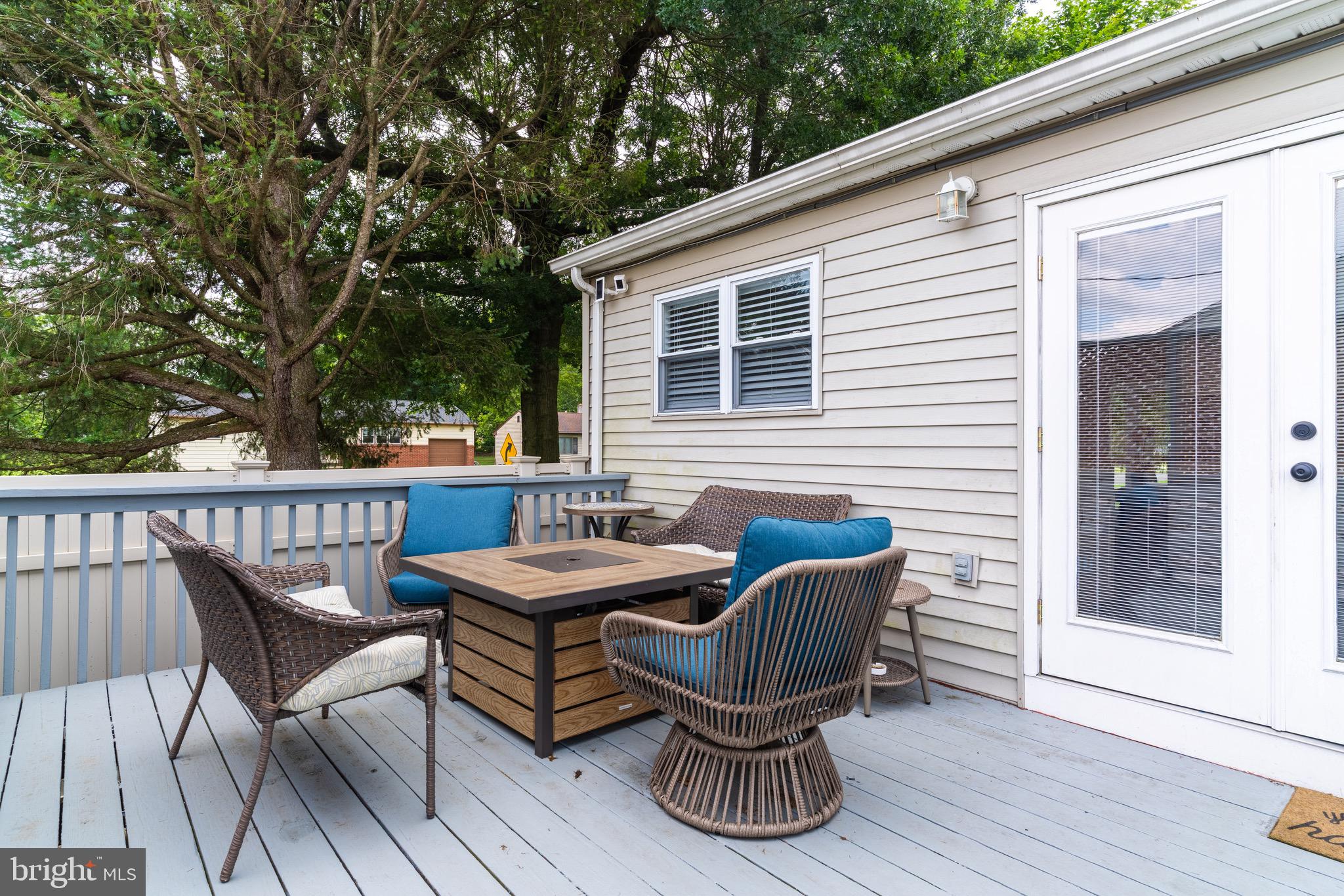 30 Rock Royal Road Hamilton, NJ 08620 - Photo 16 of 54 a view of a chair and table on the deck