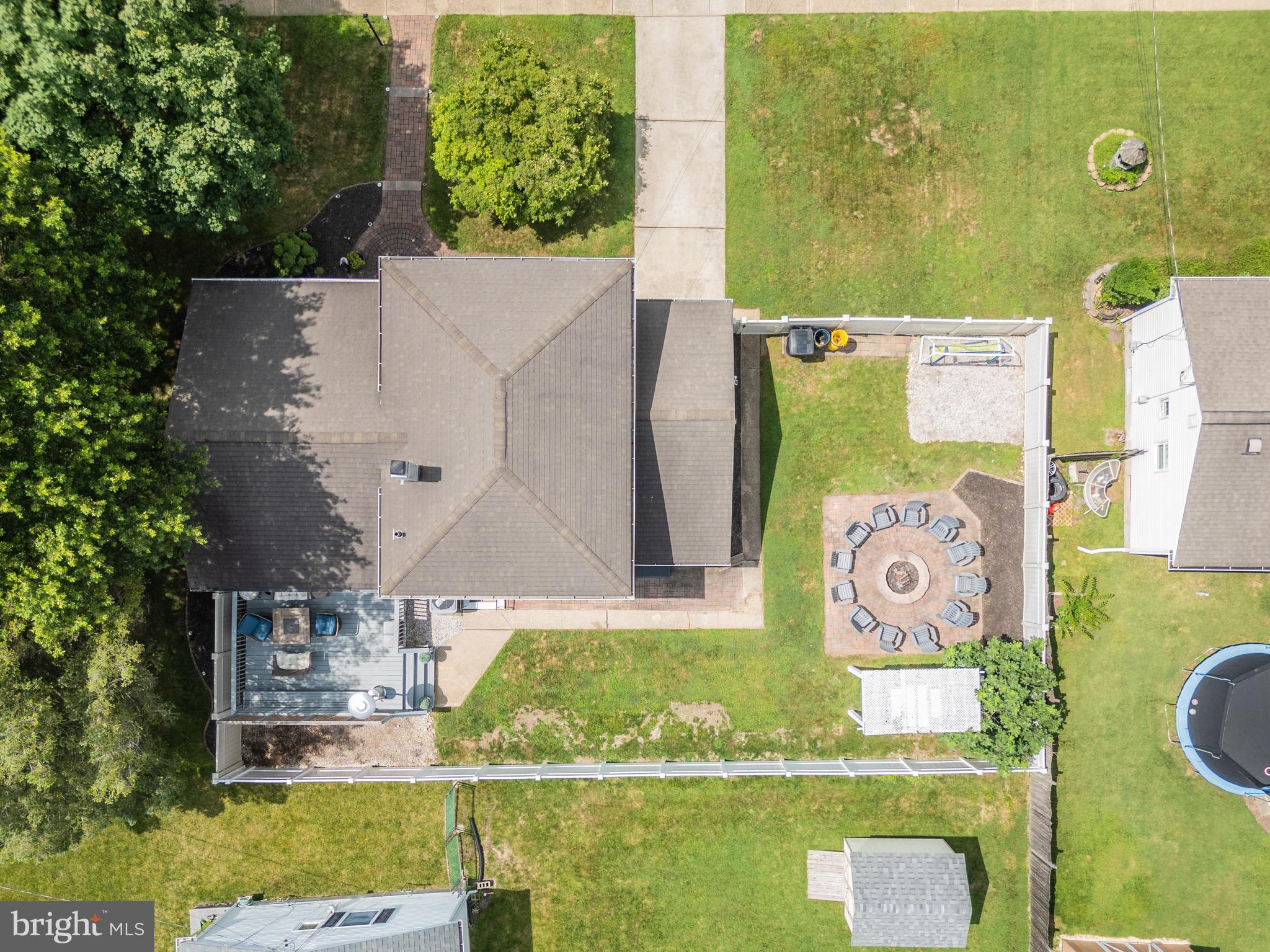 30 Rock Royal Road Hamilton, NJ 08620 - Photo 24 of 54 an aerial view of a house with a yard basket ball court and outdoor seating