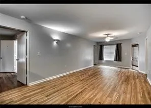 a view of a livingroom with a chandeliers