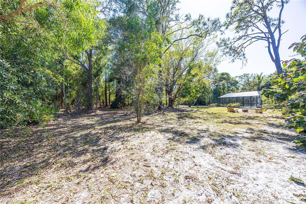 6574 Trail Boulevard Naples, FL 34108 - Photo 38 of 40 a backyard of a house with trees and entertaining space