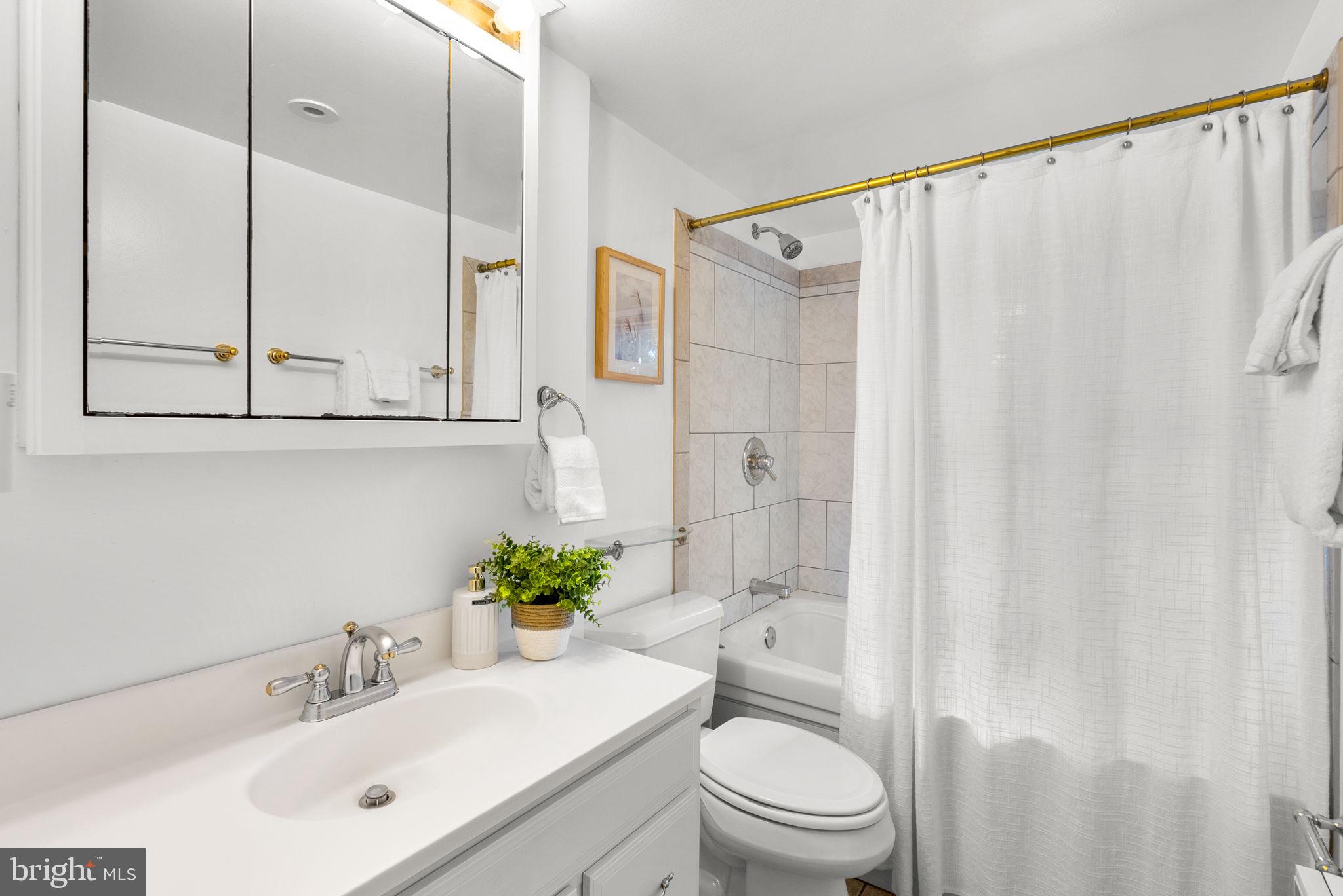 10603 South Dunmoor Drive Silver Spring, MD 20901 - Photo 19 of 41 a bathroom with a sink a toilet and a mirror