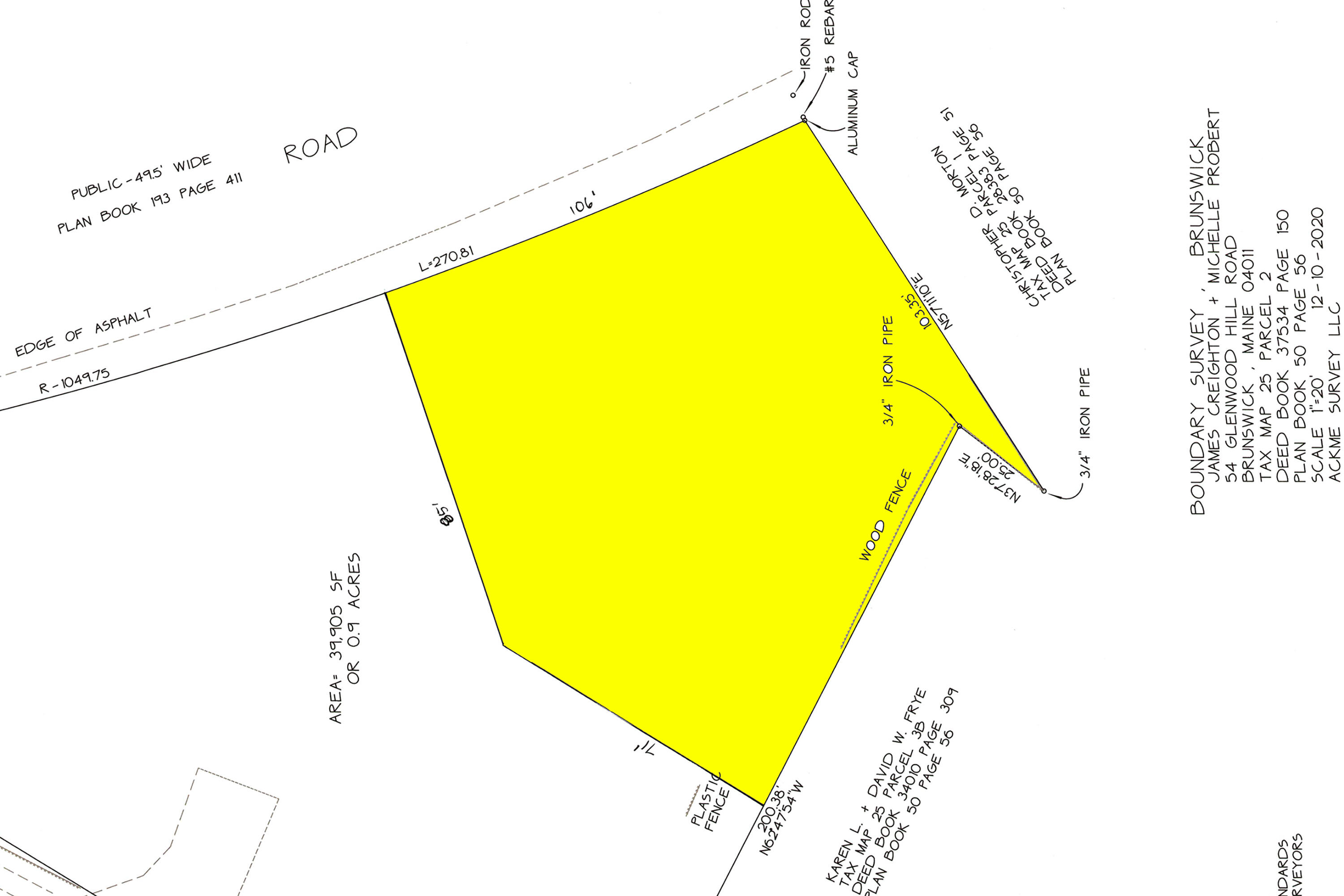 64 Mere Point Road Brunswick, ME 04011 - Photo 2 of 6 MLS Survey Pic