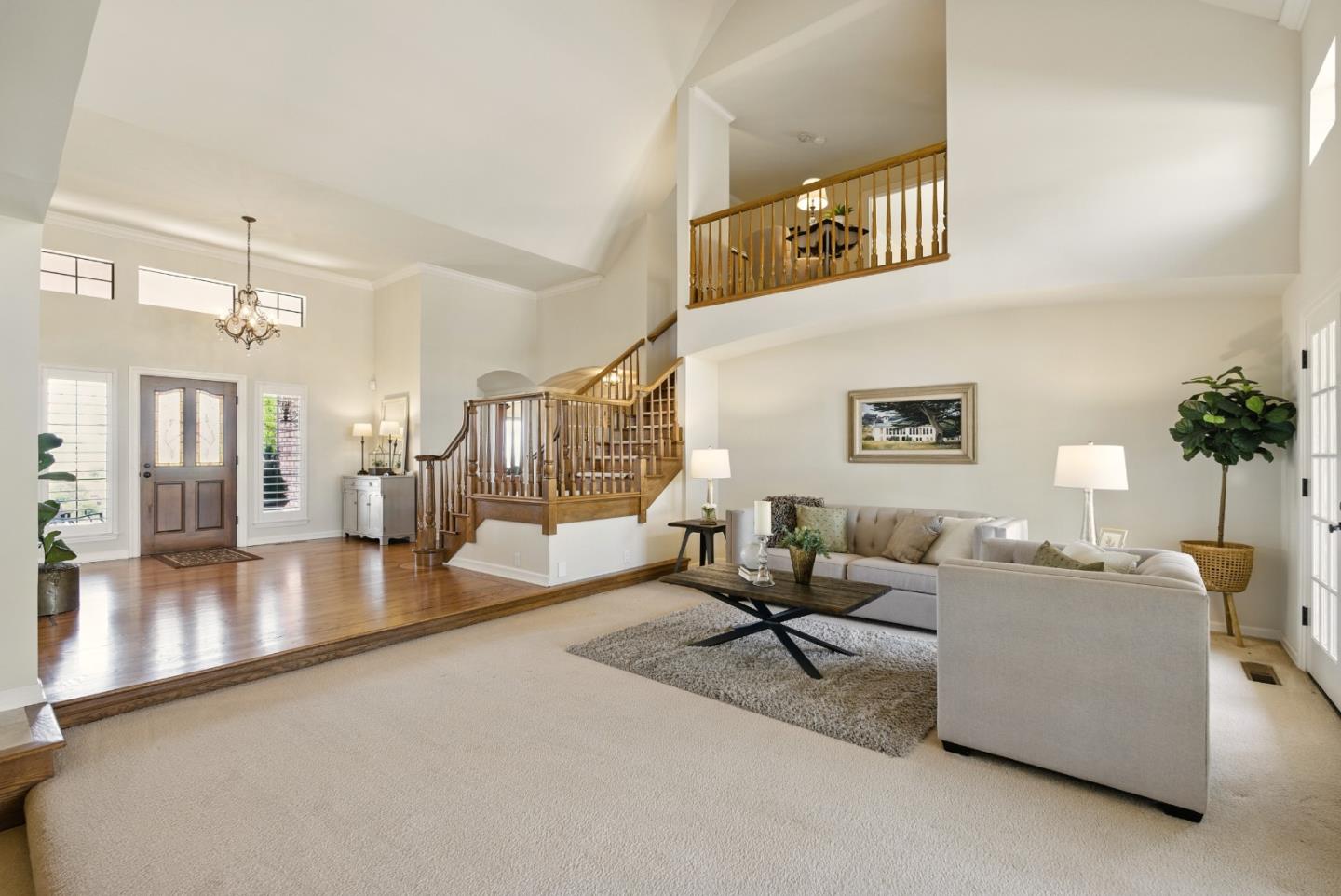 2525 Bridle Path Drive Gilroy, CA 95020 - Photo 7 of 85 a living room with furniture and a swimming pool
