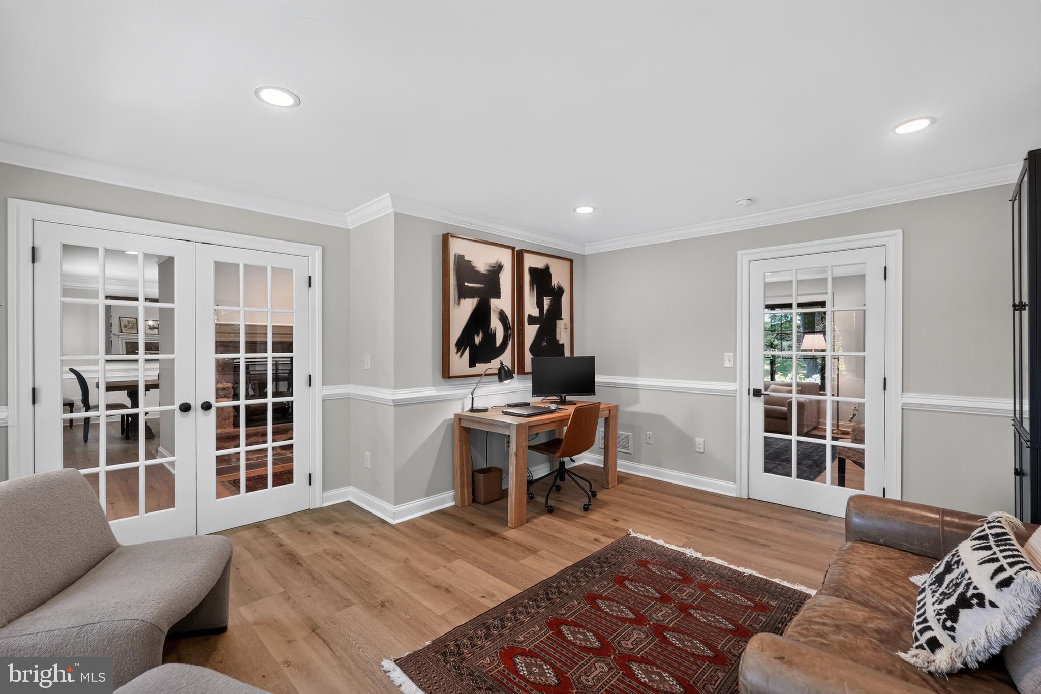 39 Crestline Road Wayne, PA 19087 - Photo 9 of 56 Office/living/flex room with french doors