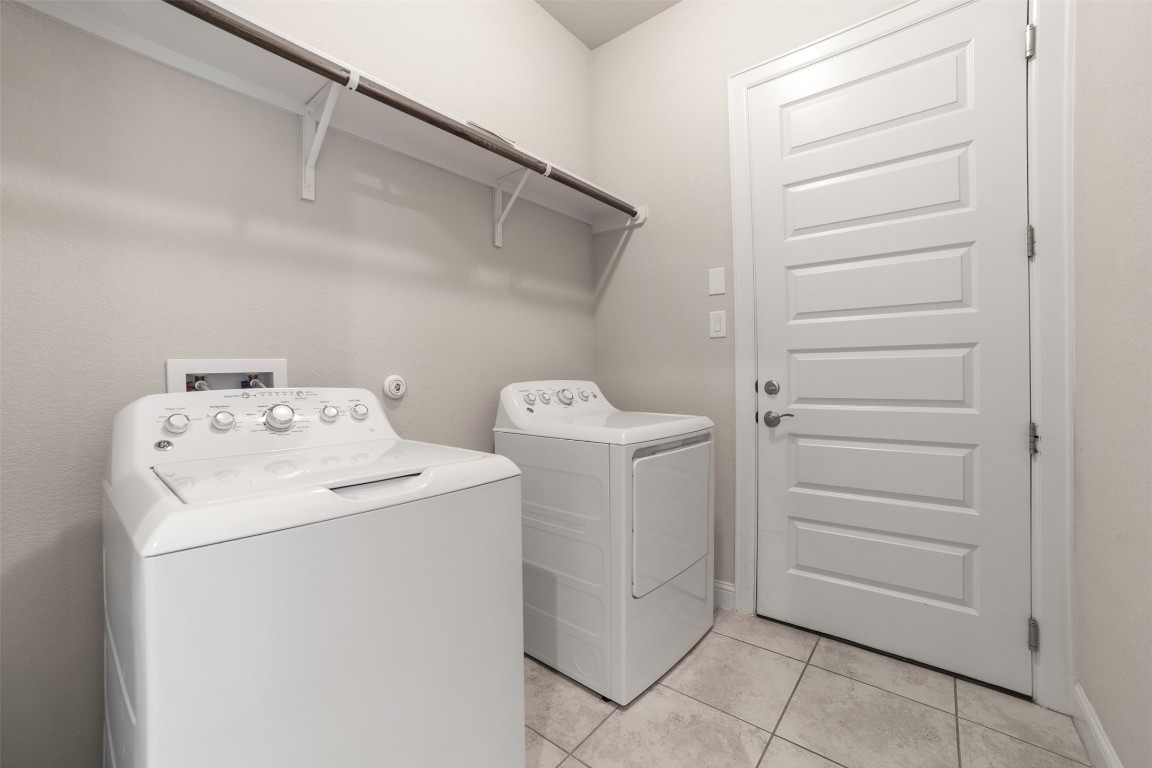 2229 Base Burner Path Leander, TX 78641 - Photo 31 of 40 a utility room with dryer and washer