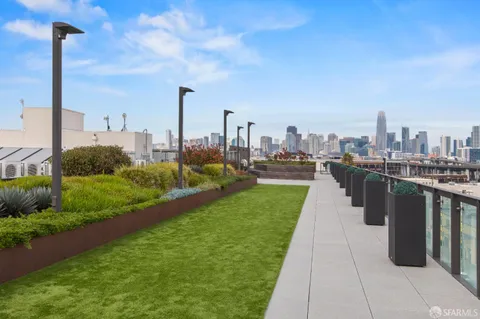 a view of a city with tall buildings