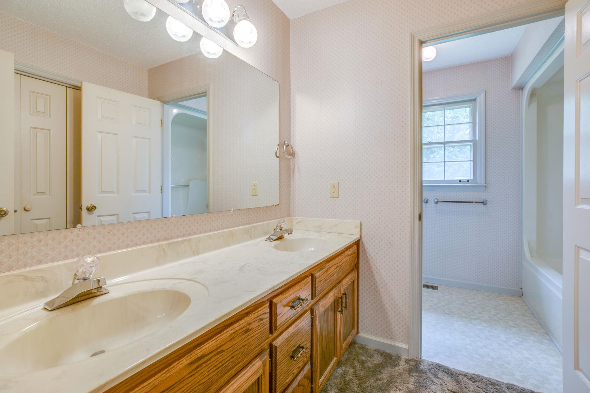 3596 Ridgefield Drive Murfreesboro, TN 37129 - Photo 12 of 24 View of guest bathroom. Double vanities.