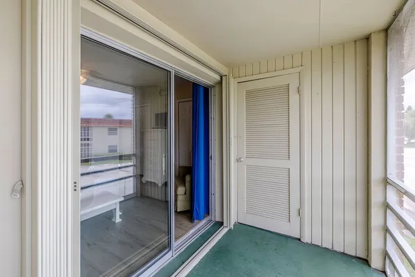 a view of front door