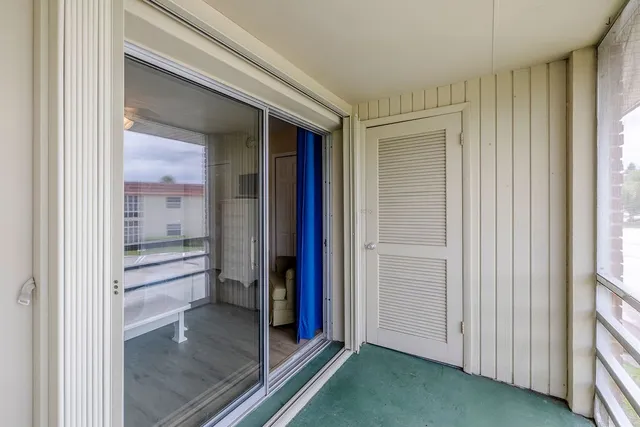 a view of front door