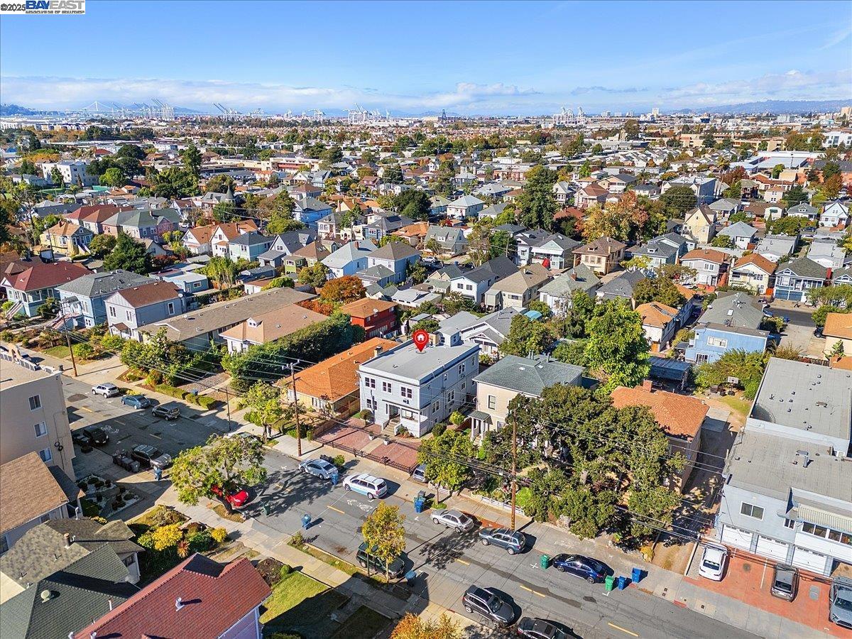 629 Santa Clara Avenue Alameda, CA 94501 - Photo 40 of 47 an aerial view of a city with lots of residential buildings