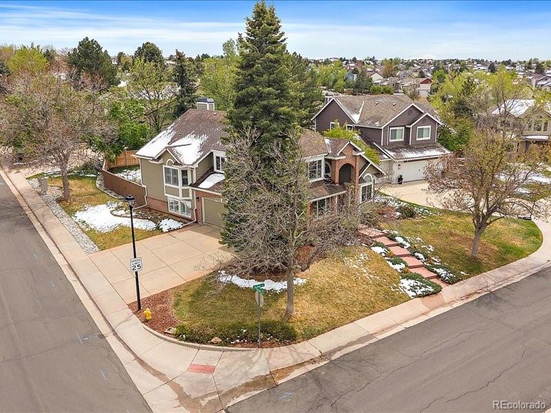 9306 Sulton Court Highlands Ranch, CO 80126 - Photo 45 of 48 an aerial view of a house