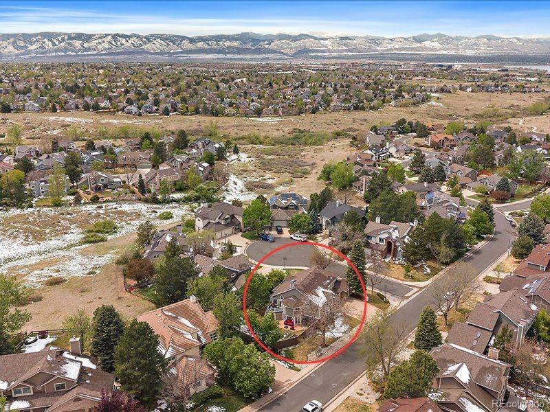 9306 Sulton Court Highlands Ranch, CO 80126 - Photo 47 of 48 an aerial view of city and ocean