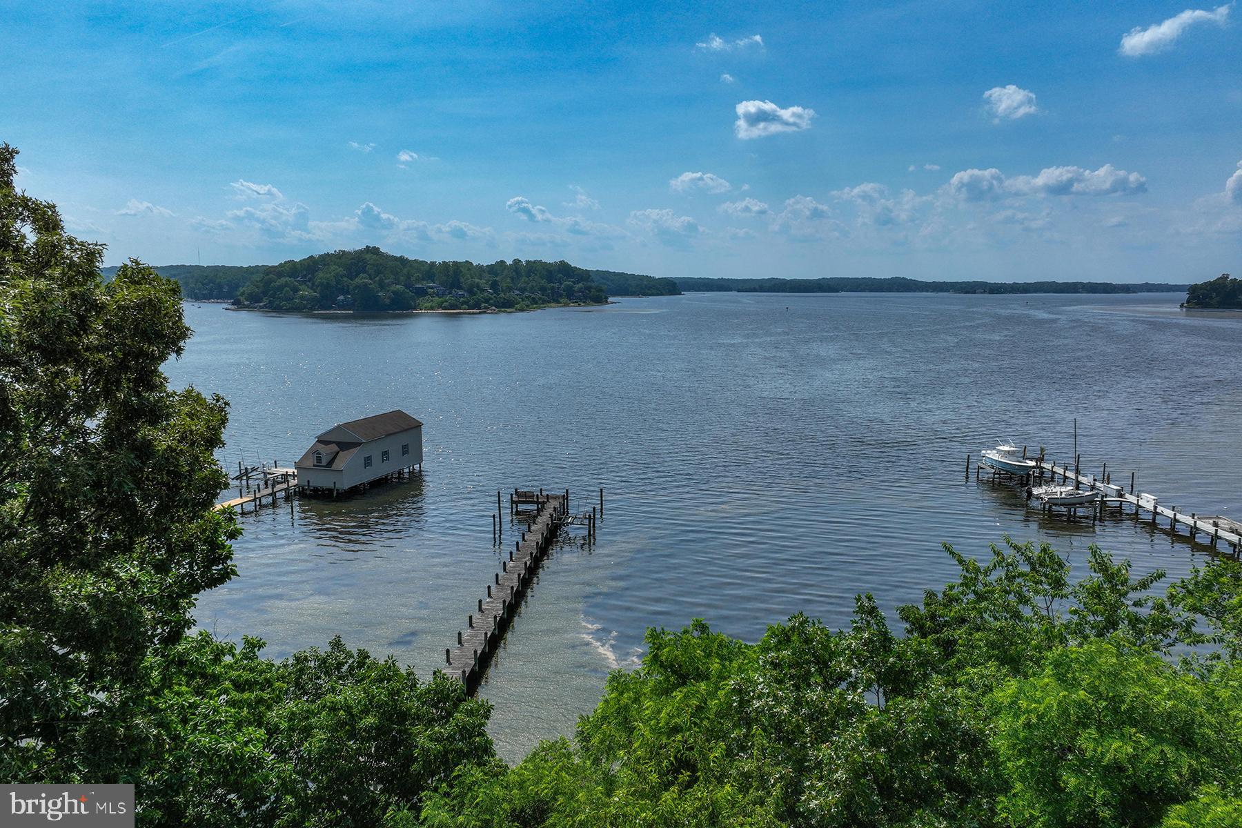 296 West Joyce Lane Arnold, MD 21012 - Photo 24 of 32 Aerial view of the pier