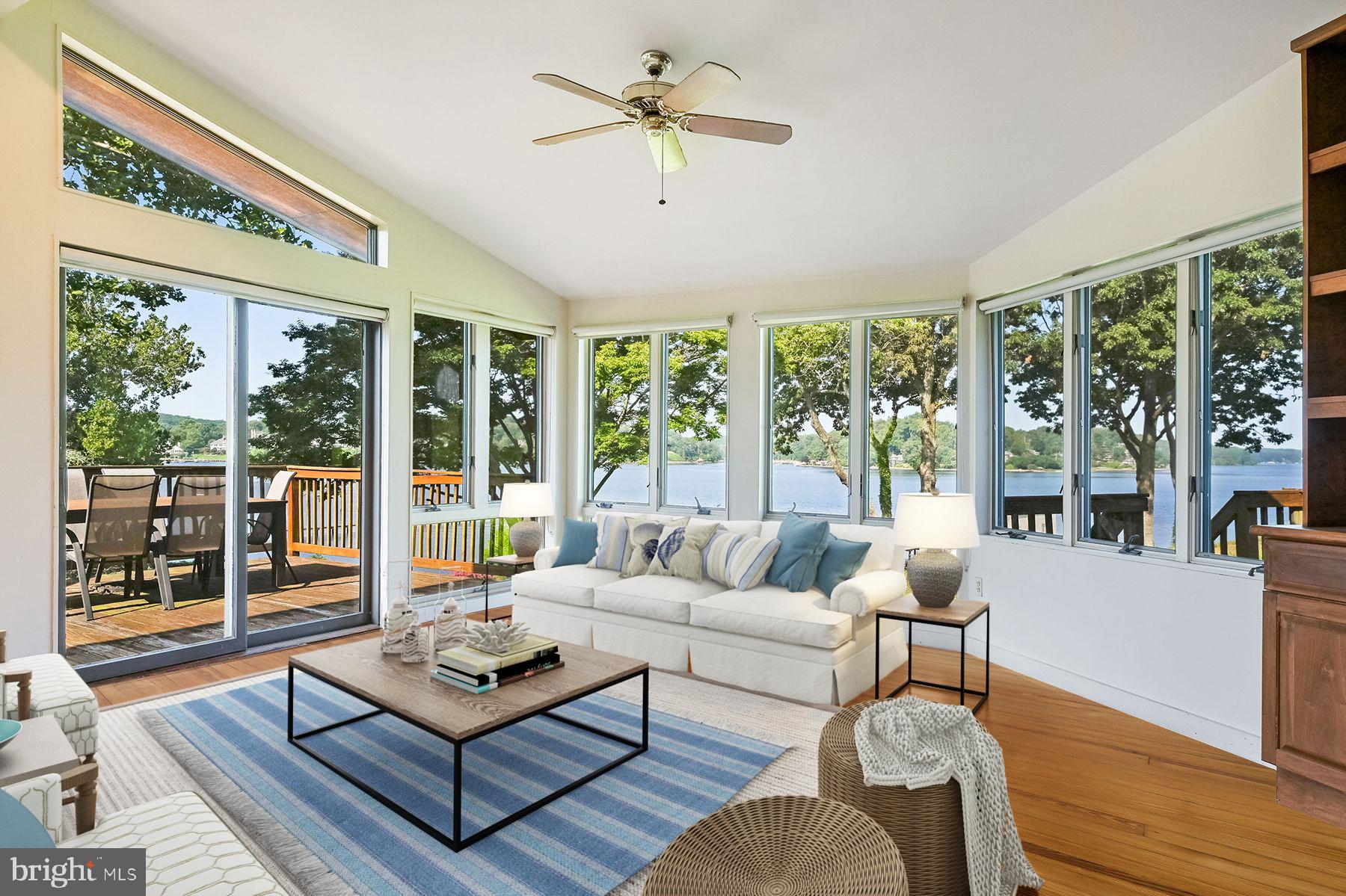 296 West Joyce Lane Arnold, MD 21012 - Photo 6 of 32 Living room has big waterviews