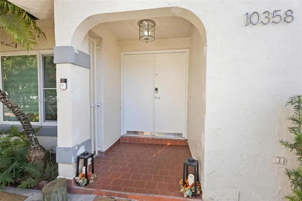 a view of a entryway door of the house