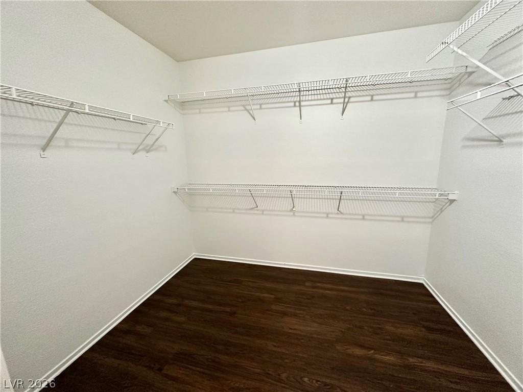 2113 Rico Peak Court Las Vegas, NV 89128 - Photo 29 of 53 Walk in closet featuring dark wood-style floors