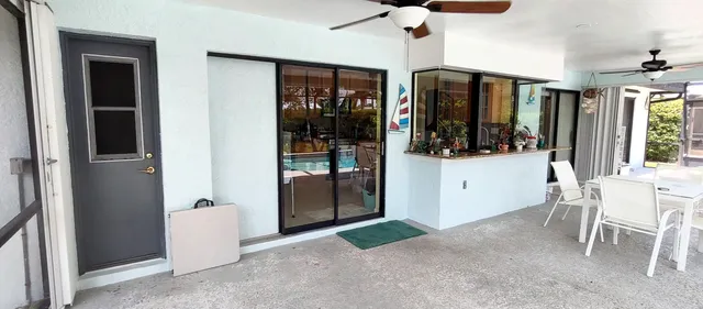 a view of a lake with outdoor space