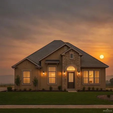 a front view of a house