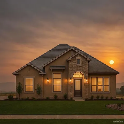 a front view of a house