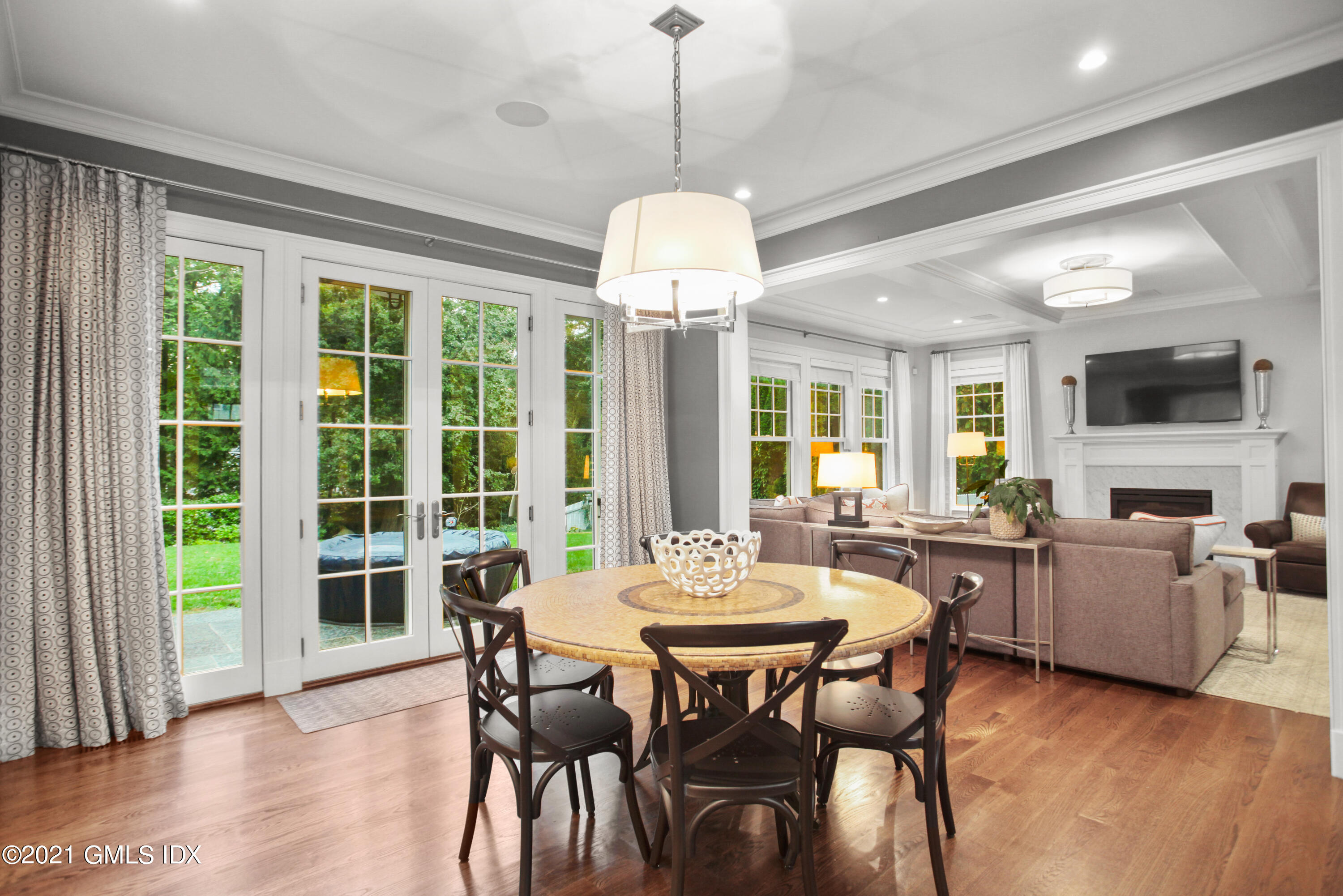 48 Winthrop Drive Riverside, CT 06878 - Photo 10 of 40 a view of a dining room with furniture window and wooden floor