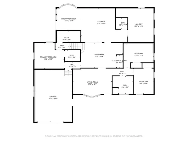 a picture of a floor plan