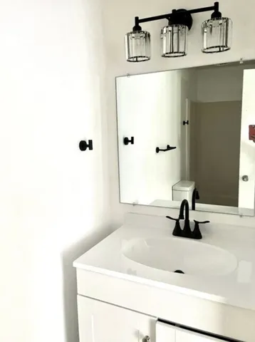 a bathroom with a sink
