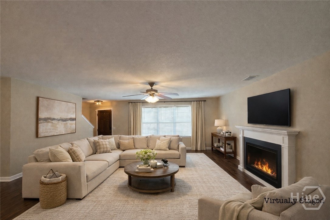 Virtually Staged Living Room