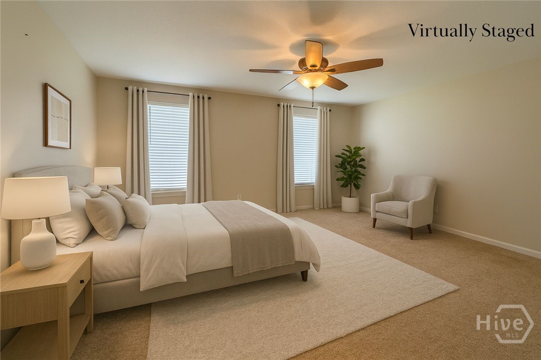 15 Hasty Point Road Port Wentworth, GA 31407 - Photo 7 of 26 Virtually Staged Primary Bedroom on Main Floor