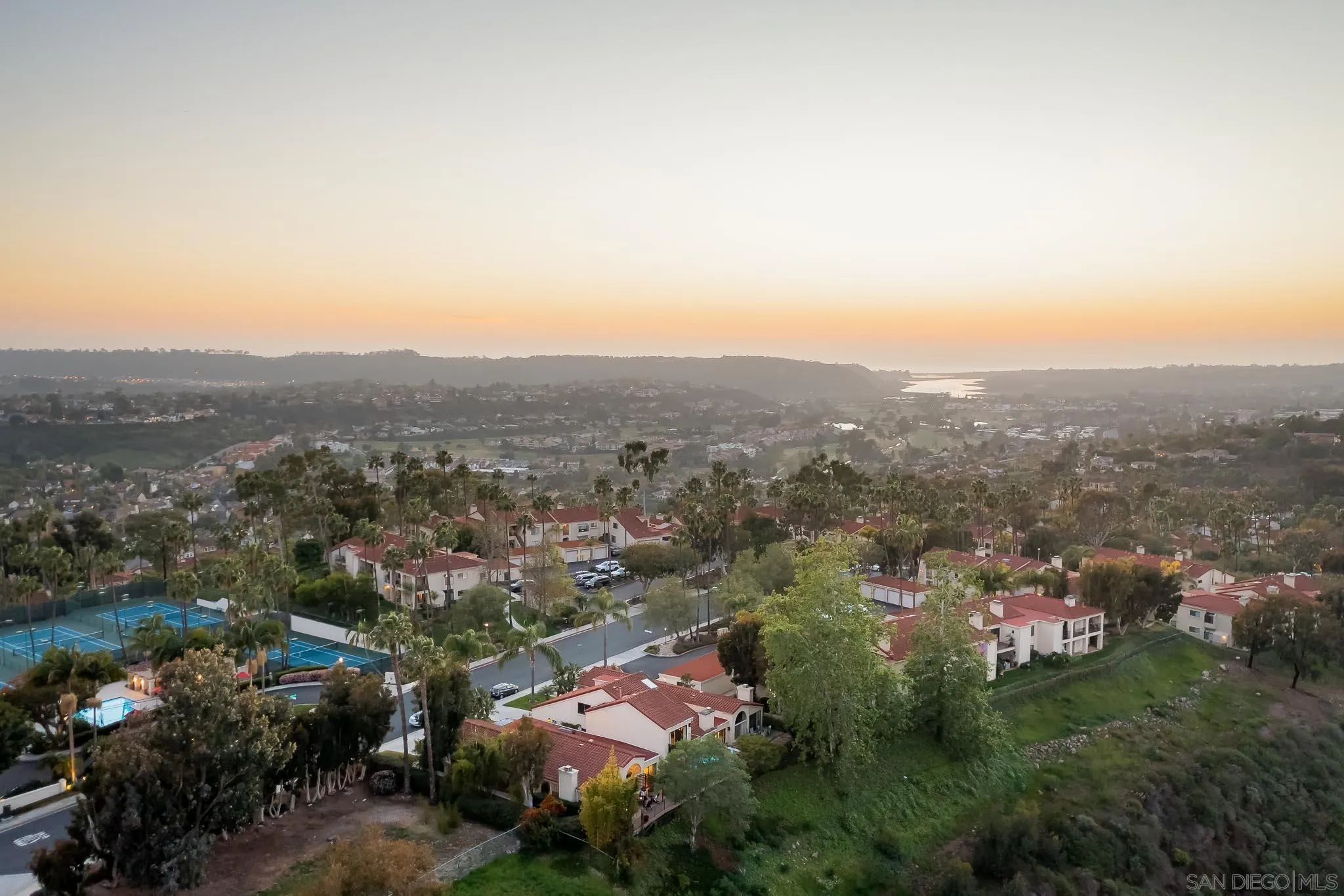 7306 Alta Vista Carlsbad, CA 92009 - Photo 22 of 22 an aerial view of town with residential houses with outdoor space and trees