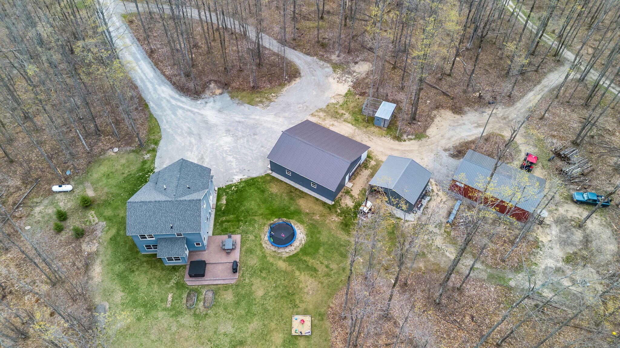 9208 Mt Frederick Road Gaylord, MI 49735 - Photo 28 of 32 Areial view