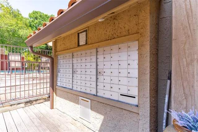 a view of road and trees