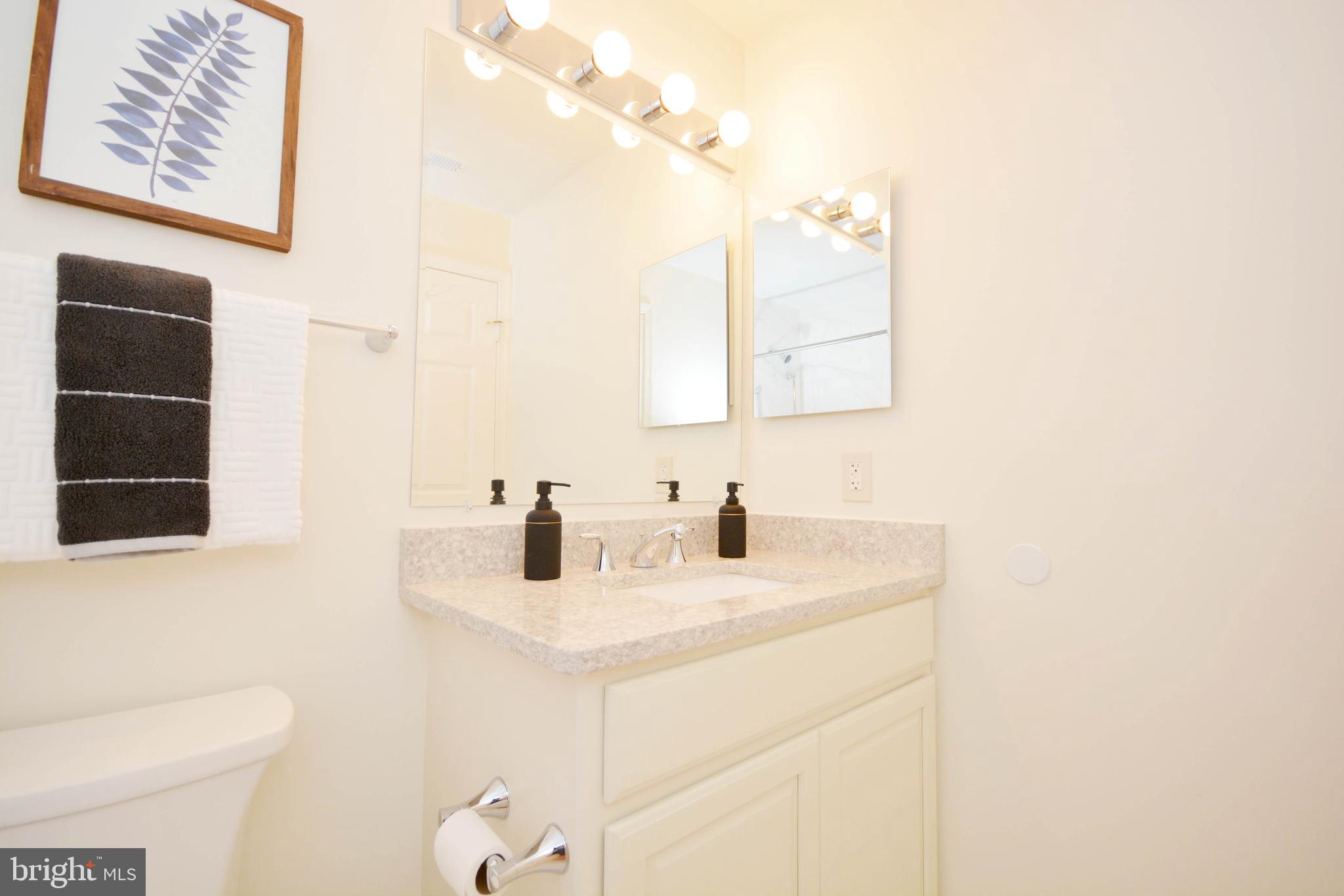 2900 Shipmaster Way, Unit 315 Annapolis, MD 21401 - Photo 13 of 39 a bathroom with a sink a toilet and mirror
