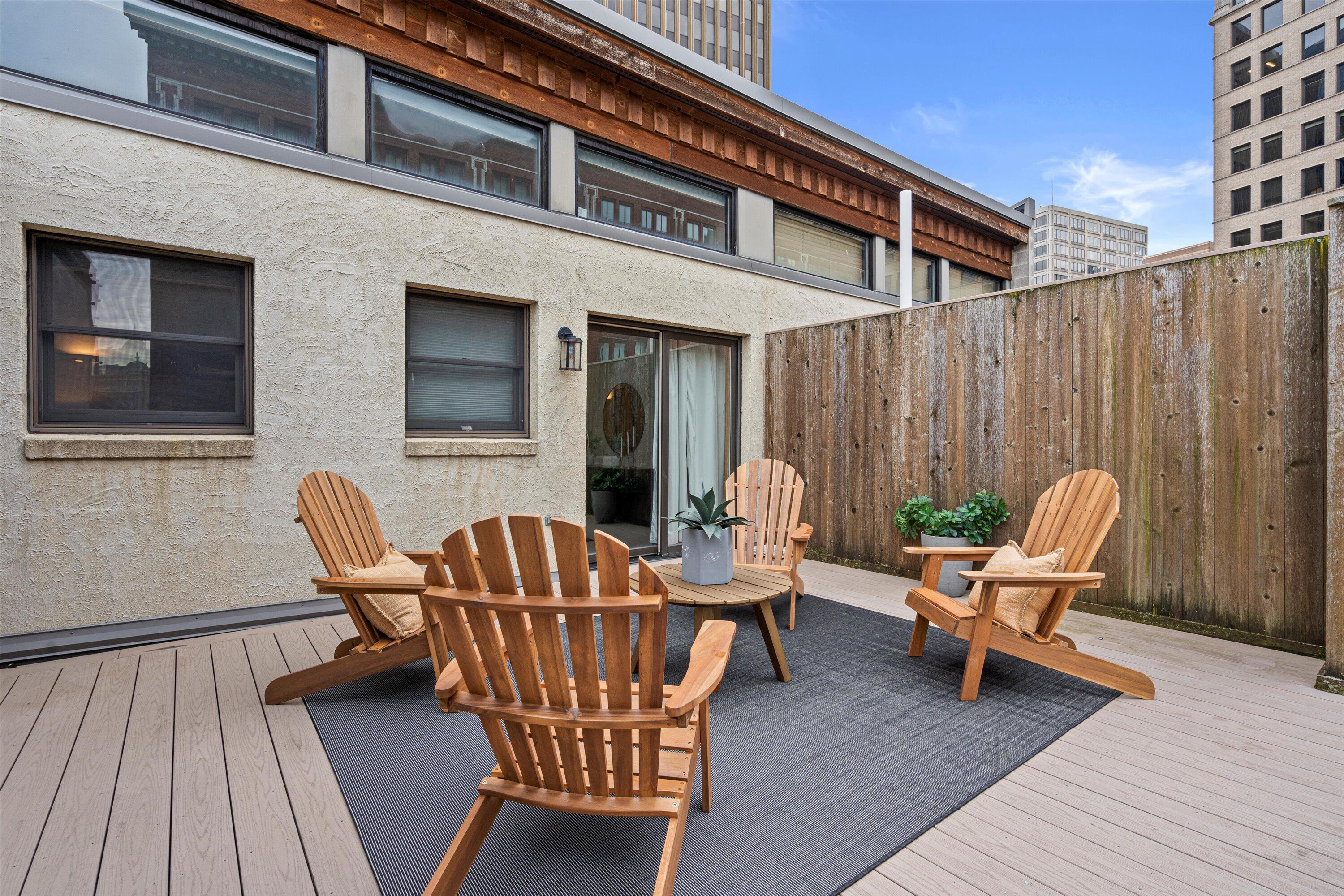 773 North Water Street, Unit 34 Milwaukee, WI 53202 - Photo 22 of 28 Private Rooftop Balcony - Theater