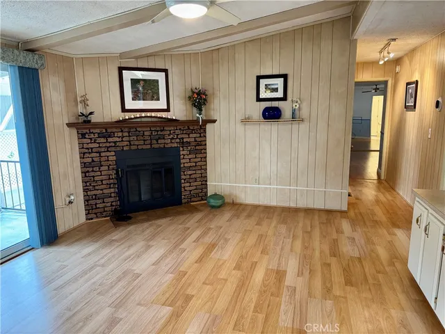 a view of a livingroom with a fireplace