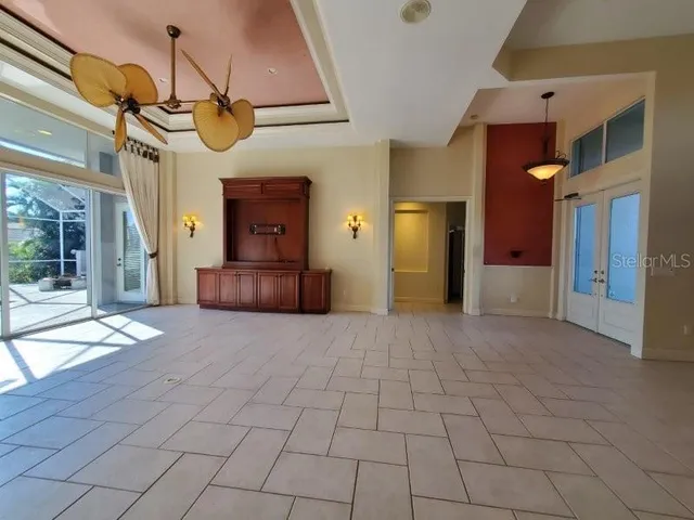 a view of a livingroom with furniture and window