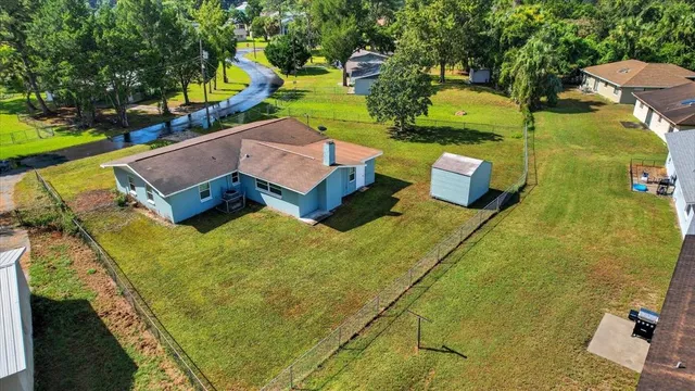 an aerial view of a city
