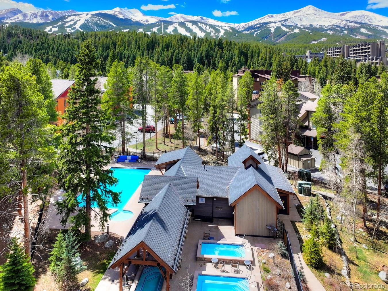 760 Columbine Road, Unit B6 Breckenridge, CO 80424 - Photo 27 of 39 an aerial view of multiple house