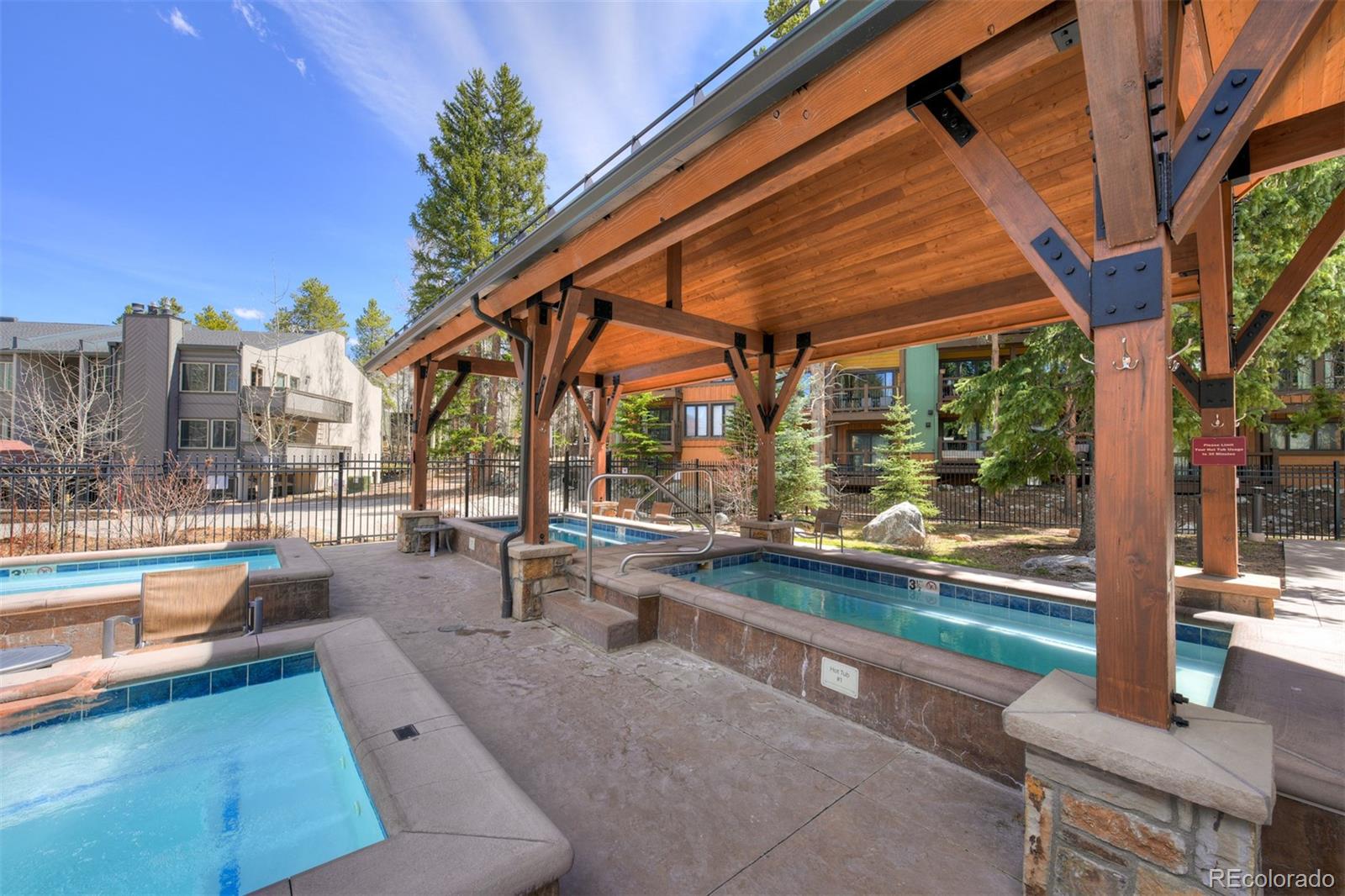 760 Columbine Road, Unit B6 Breckenridge, CO 80424 - Photo 28 of 39 a view of swimming pool with outdoor seating and a patio